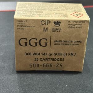 amunicja GGG kal.308 WIN 147gr. fmj
