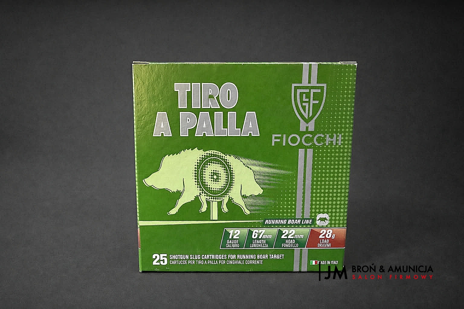 amunicje FIOCCHI TIRO A PALLA 12/67 28g BRENEKA